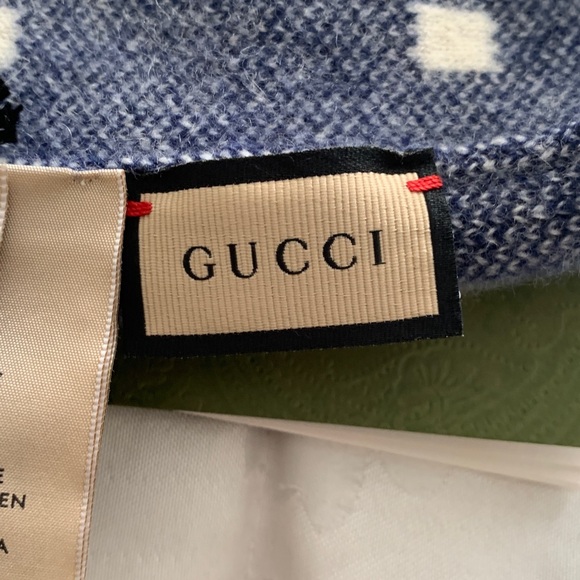 Gucci Navy and White Logo hat NWT size Medium - Picture 8 of 8